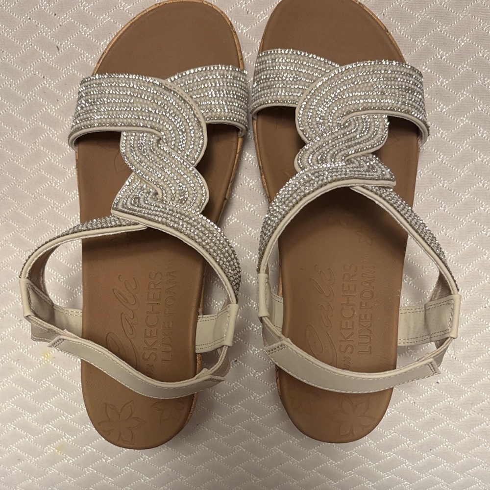 Skechers Women's Sandals - Silver and Brown